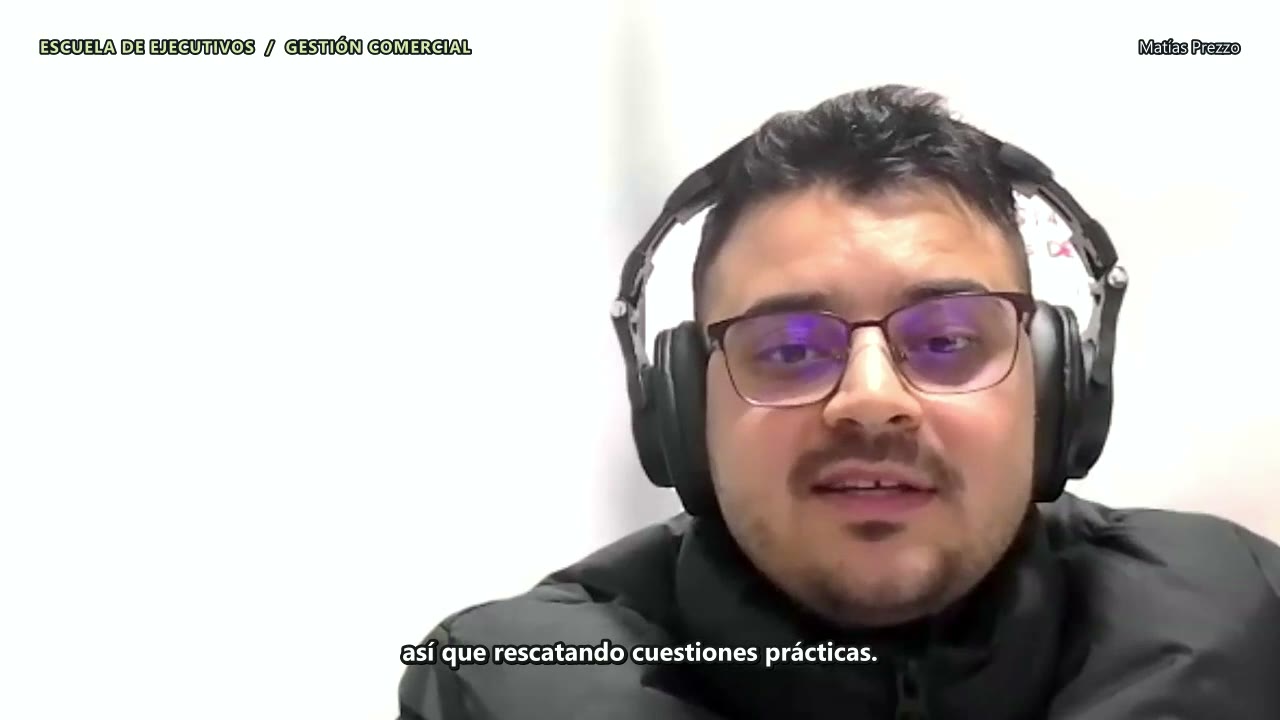 Matías Prezzo, participante del Diplomado